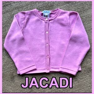 JACADI Girls' Pink Cardigan Sweater Size 
36 months